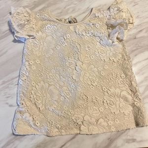 Brand New! Beige Lace Blouse